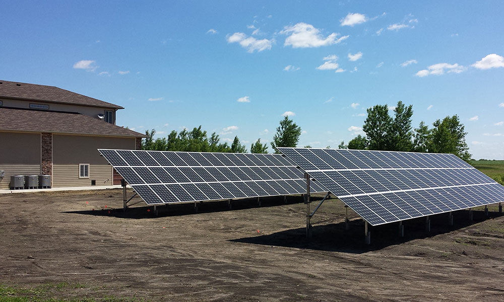 30kW residentail solar panel installation, Orleans, IA