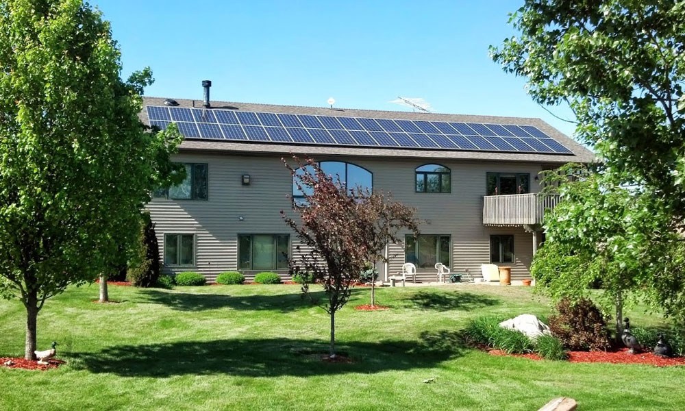 12kW Residential Solar Panel Installation located in Lake Panorama, Iowa