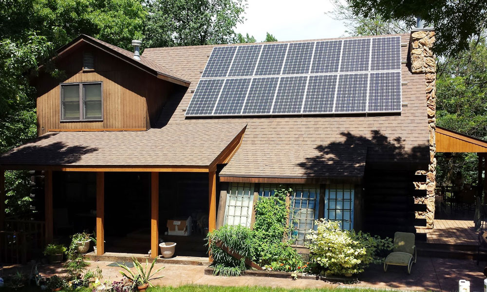 4.2kW residential solar panel installation, Lake Panorama, Iowa
